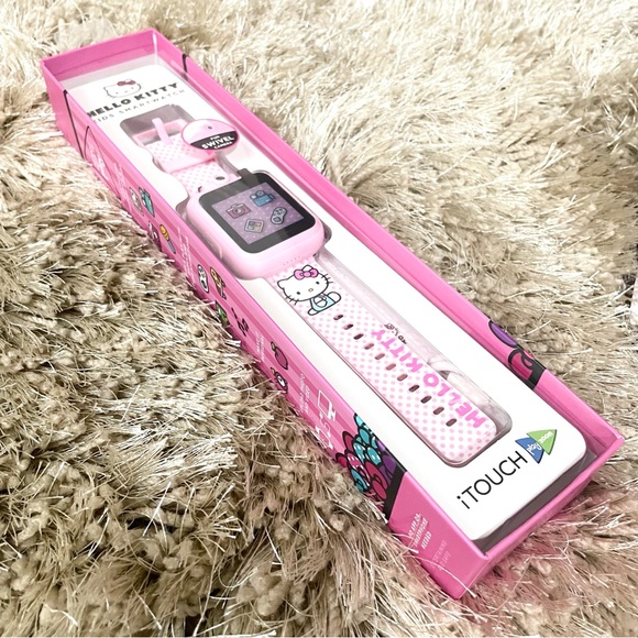 iTouch Kid's Hello Kitty Blush Polka Dot TPU Strap Touchscreen Smart Watch - Picture 3 of 8